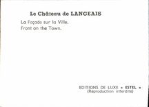 CPM Le Chateau De Langeais La Facade sur la VIlle