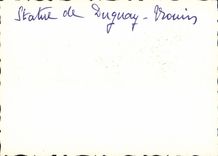 POSTAL MODERNA estatua de Duguau Drouin Malo santo