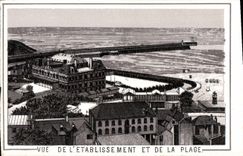 CPM Boulogne sur Mer Vue De L'Etablissement Et De La Plage
