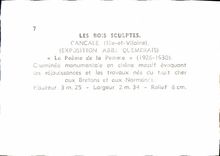 MODERN CARD Wood Carve Cancale Exposition Quemerais Abbot the poem of apple