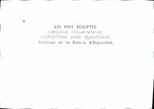 MODERN CARD Wood Fair Carve Cancale Interieur of the Gallery of Fair Quemerais Abbot