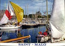 MODERN CARD Holy Malo basins in front of the castle