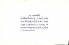 CPM Saint Malo Bateau Voilier Les corsaires 