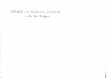 MODERN CARD Colmar Main street the Inn With red iron