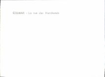 CPM Colmar La Rue Des Marchands