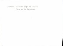 MODERN CARD Colmar the Old seat of Justice Places Cathedral