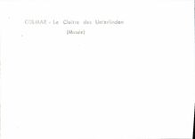 CPM Colmar Le Cloitre des Unterlinden