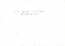 MODERN CARD Saumur Seen air of the castle dominating the Loire