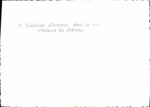 MODERN CARD Saumur the main staircase in the Interior Court of the Castle