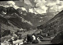 MODERN CARD Gavarnie the Village and the Circus