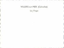 MODERN CARD Villers on Sea the Beach