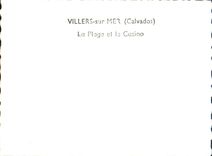 MODERN CARD Villers on Sea the Beach and the Casino