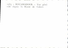 MODERN CARD Rocamadour View the Road of Cahors