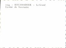 CPM Rocamadour Le Grand Escalier du Sanctuaire