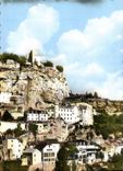CPM Rocamadour Le Rochers Vu de la Route de Cahors
