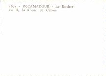 CPM Rocamadour Le Rochers Vu de la Route de Cahors