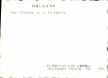 CPM Orleans Vue Generale et la Cathedrale