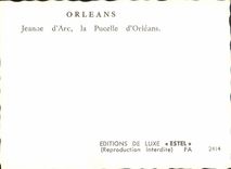 CPM Orleans Jeanne d'Arc la Pucelle d'Orleans