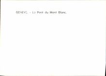 CPM Geneve Le Pont du Mont Blanc