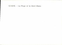 CPM Geneve La Plage et le Mont Blanc