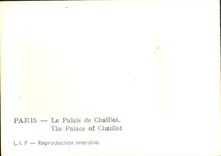 CPM Paris Le Palais de Chaillot 
