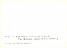 MODERN CARD Paris the Obelisk Eiffel Tower