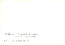 CPM Paris L'Eglise de la Madeleine 