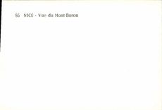 POSTAL MODERNA Niza vista del bosón del montaje