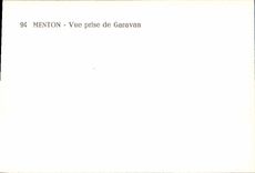 POSTAL MODERNA Niza vista de Garavan