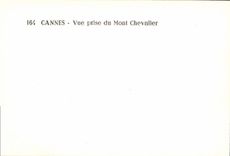 CPM Cannes Vue Prise du Mont Chevalier