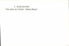 POSTAL MODERNA pinos de Juan vista de los bancos hermosos del hotel