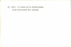 POSTAL MODERNA Niza el paladar del mediterráneo