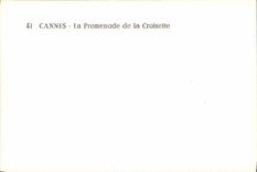 CPM Cannes La Promenade de la Croisette