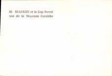 MODERN CARD Beaulieu and the Cape Ferrat seen of the average Cornice