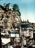 CPM Rocamadour Le Rocher Vu de la Route de Cahors