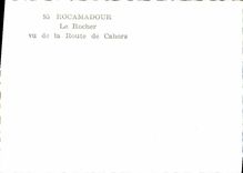 CPM Rocamadour Le Rocher Vu de la Route de Cahors