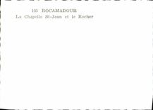 MODERN CARD Rocamadour La Chapelle St Jean and the Rock