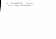 CPM Rocamadour Interieur de la Chapelle Miraculeuse