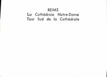 CPM Reims La Cathedrale Notre Dame Tour Sud de la Cathedrale