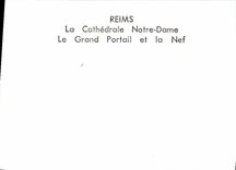 CPM Reims La Cathedrale Notre Dame Le Grand Portail et la Nef