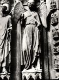 MODERN CARD Rheims the Cathedral Northern Notre Dame Gate an Angel