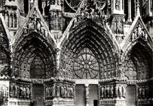 MODERN CARD Rheims the Cathedral Notre Dame Gate of the Western Frontage