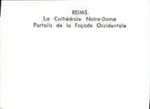 MODERN CARD Rheims the Cathedral Notre Dame Gate of the Western Frontage
