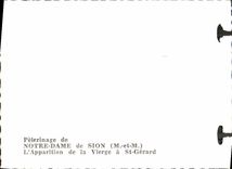 MODERN CARD Pelerinage of Notre Dame of Sion Appartition of the Virgin has St Gerald