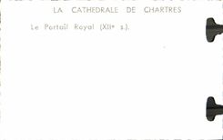 POSTAL MODERNA Chartres la catedral de la puerta real