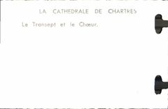 POSTAL MODERNA Chartres la catedral el Transept y el estribillo