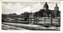 MODERN CARD Hameln year der Weser Left amndt Wehr