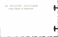 MODERN CARD Arcachon Cote Money Places Thiers and Souterrain