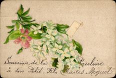 CPA Fantaisie Fleurs