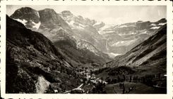 MODERN CARD Gavarnie View and the Circus